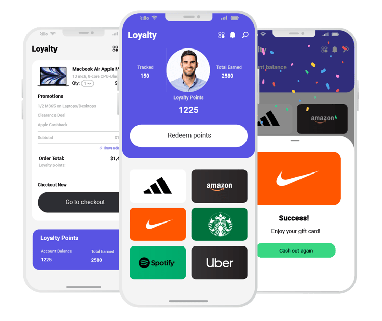 Loyalty platform on mobile phone Loyalty platform on mobile phone