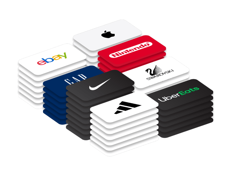 Bulk gift cards stack Bulk gift cards stack