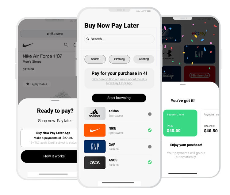 Using gift cards for Buy Now Pay Later Using gift cards for Buy Now Pay Later