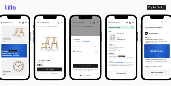 Tillo and Banked screenshots
