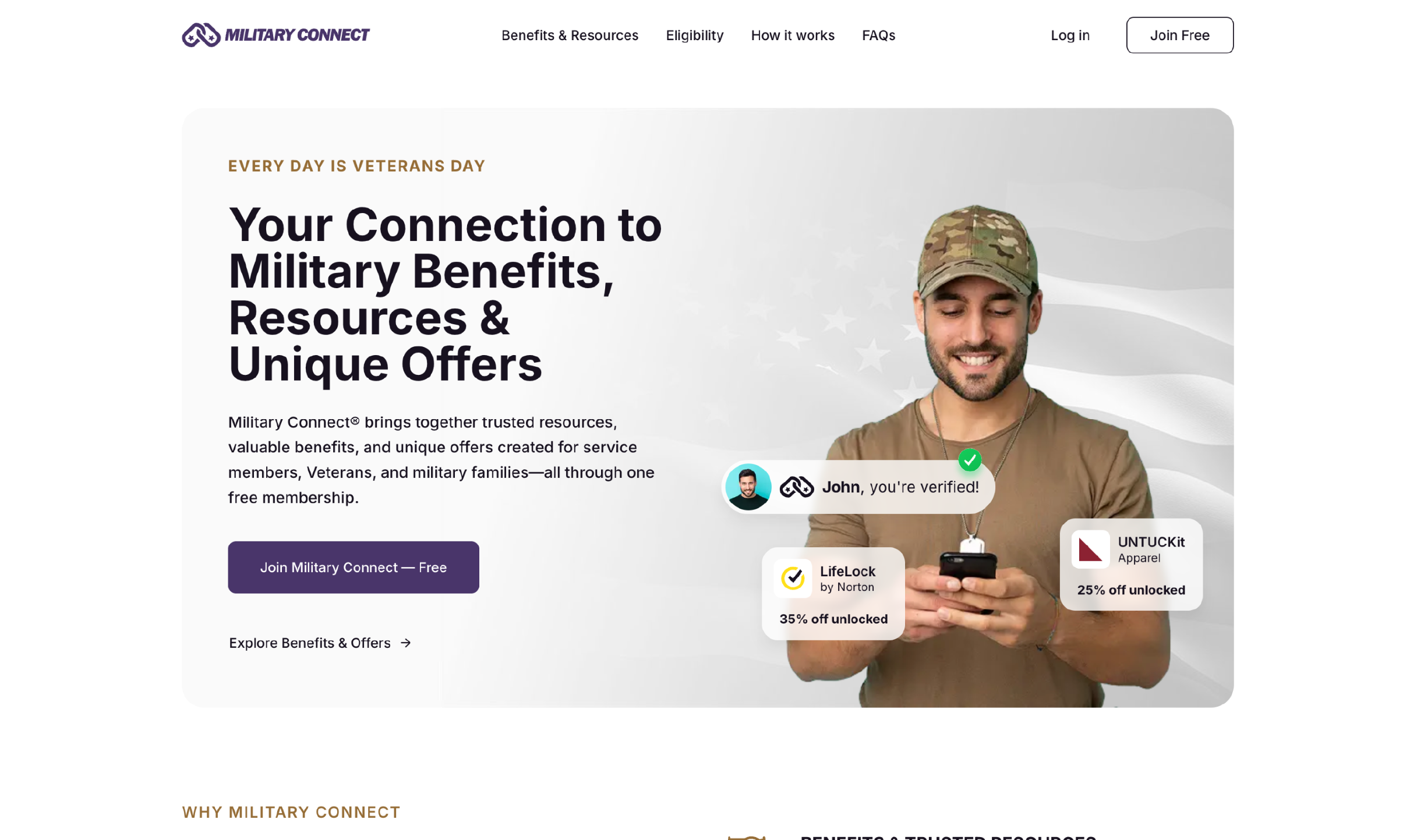 Creative_Website_CustomerStory_MilitaryConnect_Screenshot
