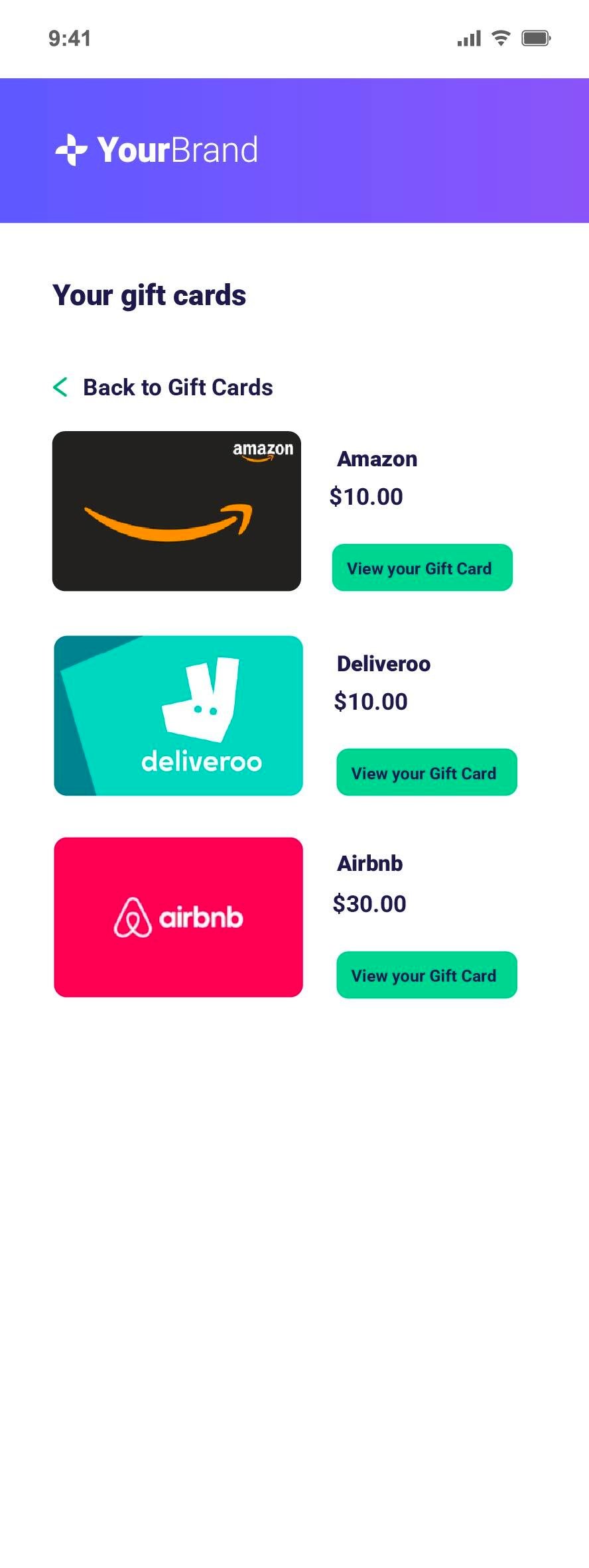 Mobile - view your gift card ChoicePlus