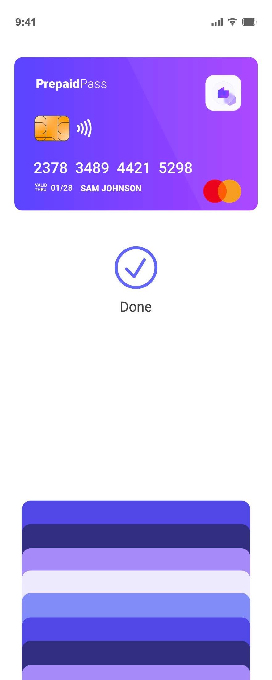 Prepaid Pass Mastercard Wallet