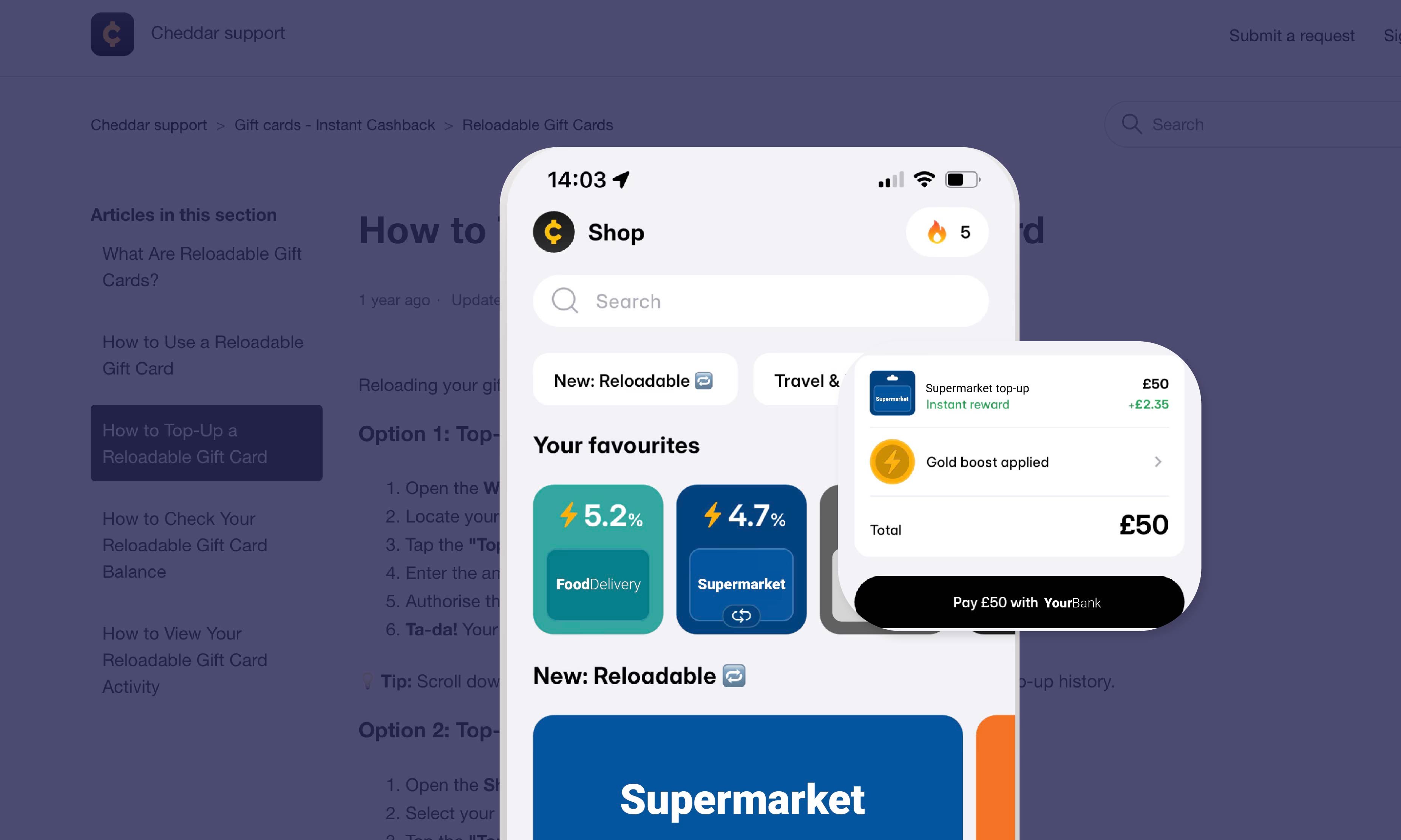ReLoadable Cheddar Case Study