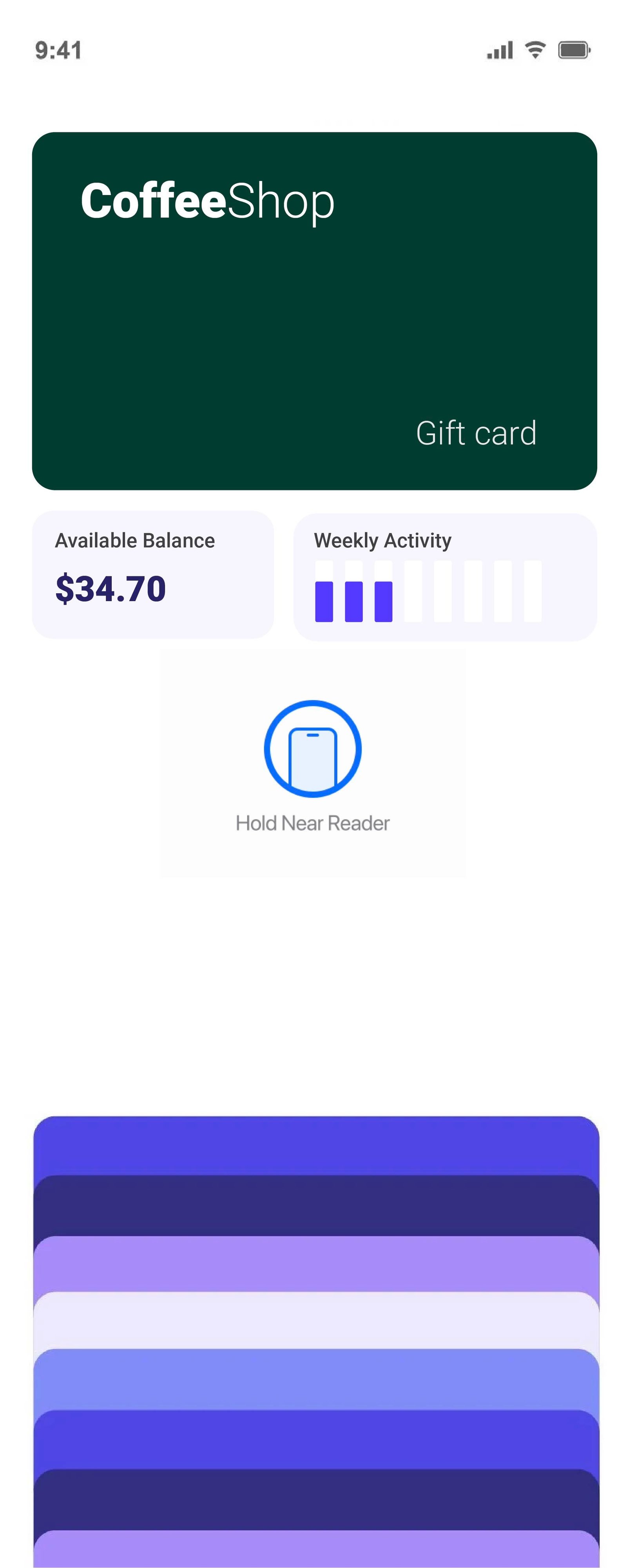 Reloadable in wallet