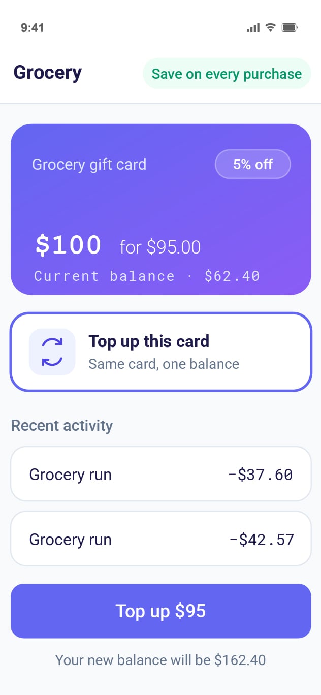 Self Use Page mobile Mock