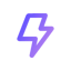 Icon showing a simplified graphic of a lightening bolt