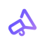 Icon showing a simplified graphic of a megaphone