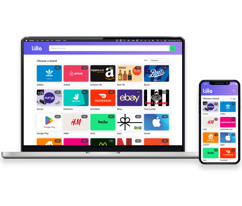 storefront mockup on laptop and phone