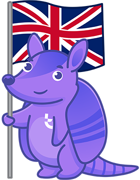 Arnie with UK Flag