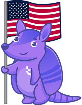Arnie with US Flag