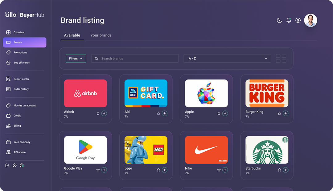 buyer-hub-screen