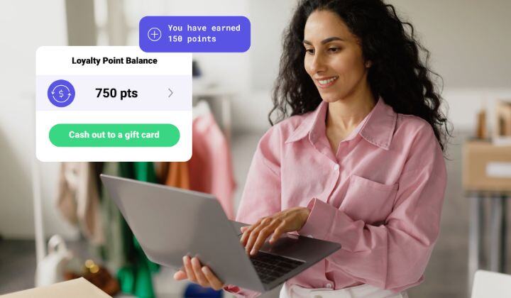 Loyalty program with digital gift cards